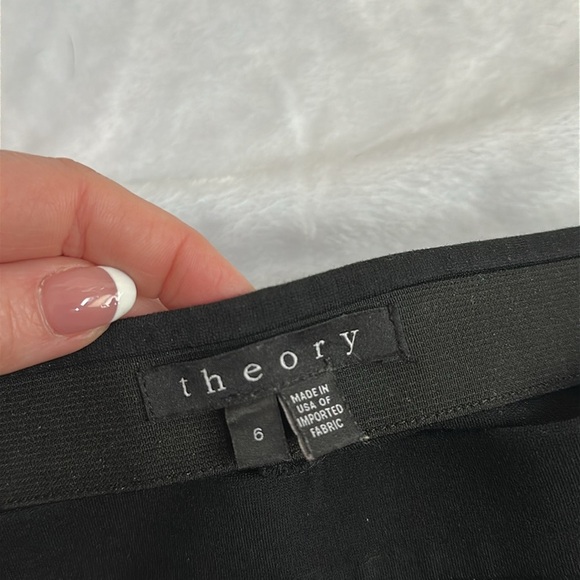 Theory Women’s Stretch Pull On Quiet Luxury Office Career Minimalist Trousers 6 - Picture 7 of 9